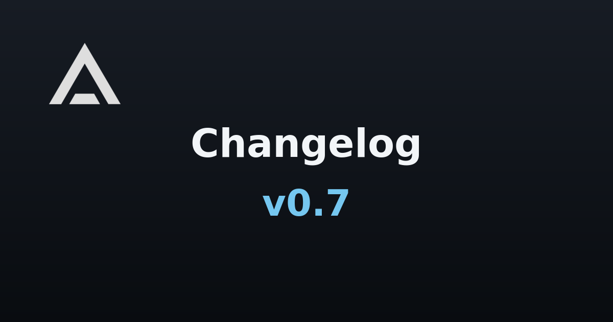 Agent Zero v0.7 changelog banner