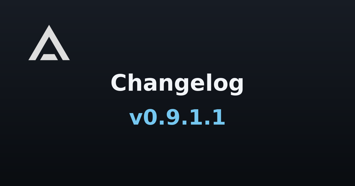 Agent Zero v0.9.1.1 changelog banner