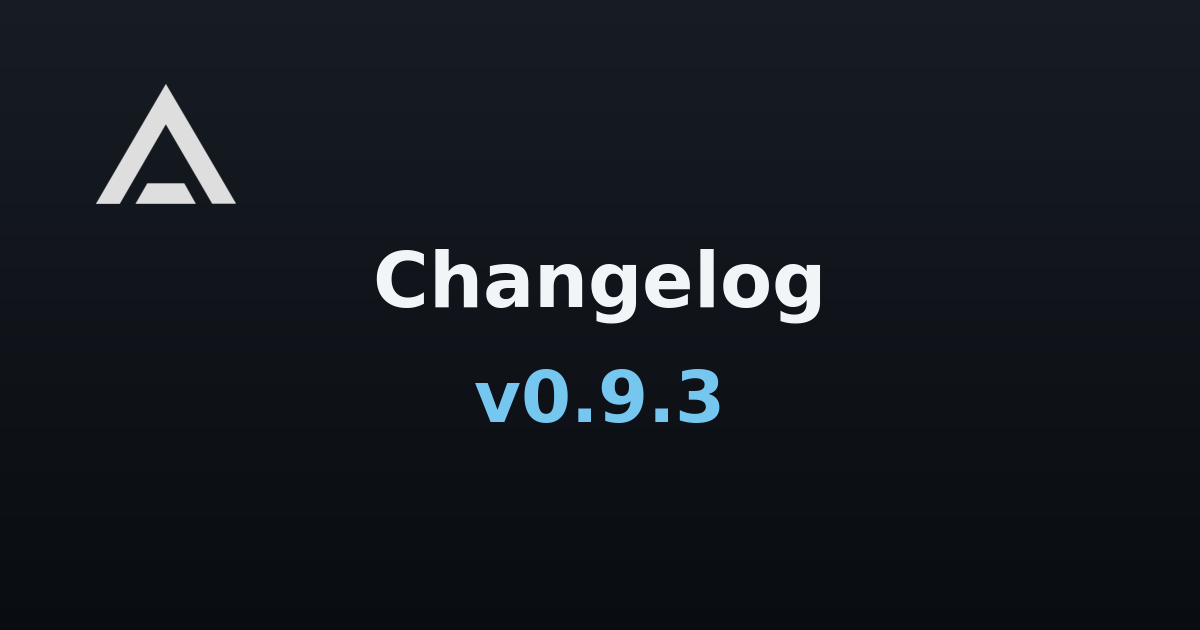 Agent Zero v0.9.3 changelog banner