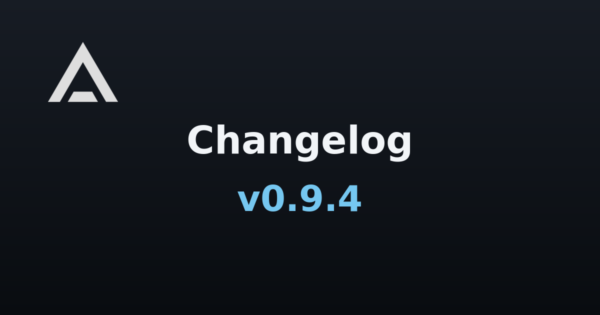 Agent Zero v0.9.4 changelog banner