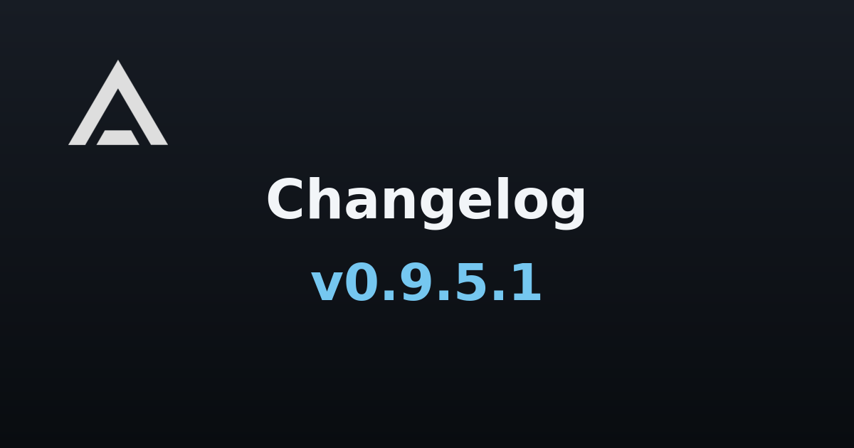 Agent Zero v0.9.5.1 changelog banner