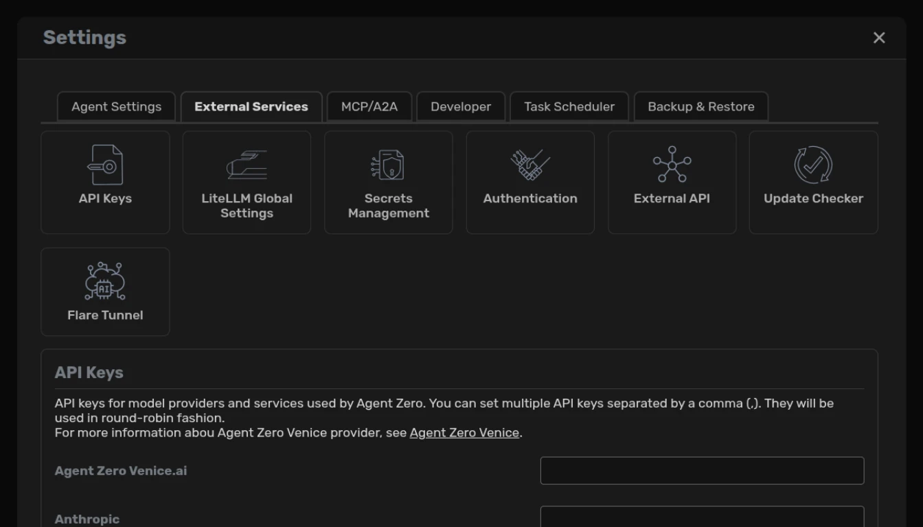 Agent Zero tools and integrations